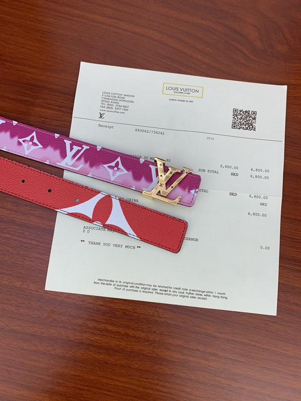 激安ルイヴィトンベルト素材ディテール